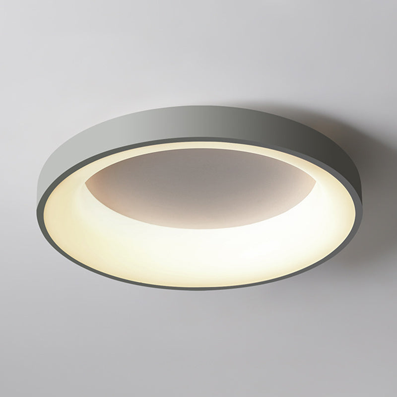 Metal Circular Flush mount Ceiling Lamp Nordic Style LED Flush Mount Lighting for Bedroom Clearhalo 'Ceiling Lights' 'Close To Ceiling Lights' 'Lighting' 2609778