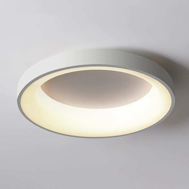Metal Circular Flush mount Ceiling Lamp Nordic Style LED Flush Mount Lighting for Bedroom Clearhalo 'Ceiling Lights' 'Close To Ceiling Lights' 'Lighting' 2609780