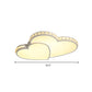20.5"/24.5" W LED Heart Flush Mount Lamp Simple White Acrylic Ceiling Light Fixture for Bedroom in Warm/White/3 Color Light Clearhalo 'Ceiling Lights' 'Close To Ceiling Lights' 'Close to ceiling' 'Flush mount' Lighting' 260987