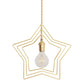 Stars Shape Shade Metal Pendant Lighting Retro Gold 1 Light Restaurant Hanging Lamp Clearhalo 'Ceiling Lights' 'Pendant Lights' 'Pendants' Lighting' 2609956