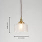 Brass 1 Light Ceiling Light Retro Cylindrical Glass Shade Living Room Small Hanging Lamp Clearhalo 'Ceiling Lights' 'Industrial Pendants' 'Industrial' 'Middle Century Pendants' 'Pendant Lights' 'Pendants' 'Tiffany' Lighting' 2609962