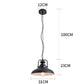1 Light Pendant Light Industrial Dome Shade Metal Hanging Lamp in Black with Swivel Joint Clearhalo 'Ceiling Lights' 'Pendant Lights' 'Pendants' Lighting' 2610105
