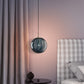 1 Light Spherical Pendant Light Modern Simple Designer Ribbed Bedroom Hanging Lamp Clearhalo 'Ceiling Lights' 'Pendant Lights' 'Pendants' Lighting' 2610171