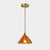 Icy Clear Glass Shade Hanging Lamp 1 Light Tiffany-Style Pendant Light Fixture for Bedroom Amber Cone Clearhalo 'Ceiling Lights' 'Pendant Lights' 'Pendants' Lighting' 2610200