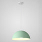 8 Color Optional Half Globe Pendant Lamp Macaron Simple Colorful Metal Hanging Light for Kitchen Dining Room Green 14" Clearhalo 'Ceiling Lights' 'Pendant Lights' 'Pendants' Lighting' 2612110_1f0c949c-f916-40d1-8238-1877b914d333