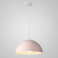 8 Color Optional Half Globe Pendant Lamp Macaron Simple Colorful Metal Hanging Light for Kitchen Dining Room Clearhalo 'Ceiling Lights' 'Pendant Lights' 'Pendants' Lighting' 2612117