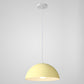 8 Color Optional Half Globe Pendant Lamp Macaron Simple Colorful Metal Hanging Light for Kitchen Dining Room Yellow 12" Clearhalo 'Ceiling Lights' 'Pendant Lights' 'Pendants' Lighting' 2612120_01871acc-2f9c-476e-8f73-564de38da971