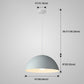 8 Color Optional Half Globe Pendant Lamp Macaron Simple Colorful Metal Hanging Light for Kitchen Dining Room Clearhalo 'Ceiling Lights' 'Pendant Lights' 'Pendants' Lighting' 2612121