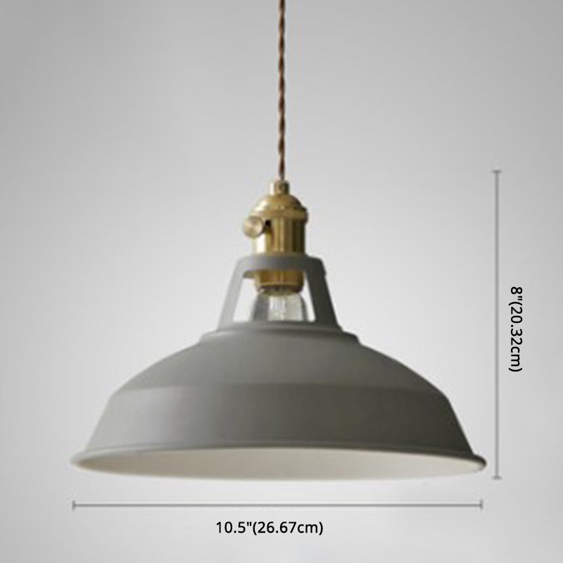 Kitchen Barn Metal Shade Pendant Lamp 1 Light Nordic Style Macaron Colored Hanging Lamp Clearhalo 'Ceiling Lights' 'Pendant Lights' 'Pendants' Lighting' 2612147