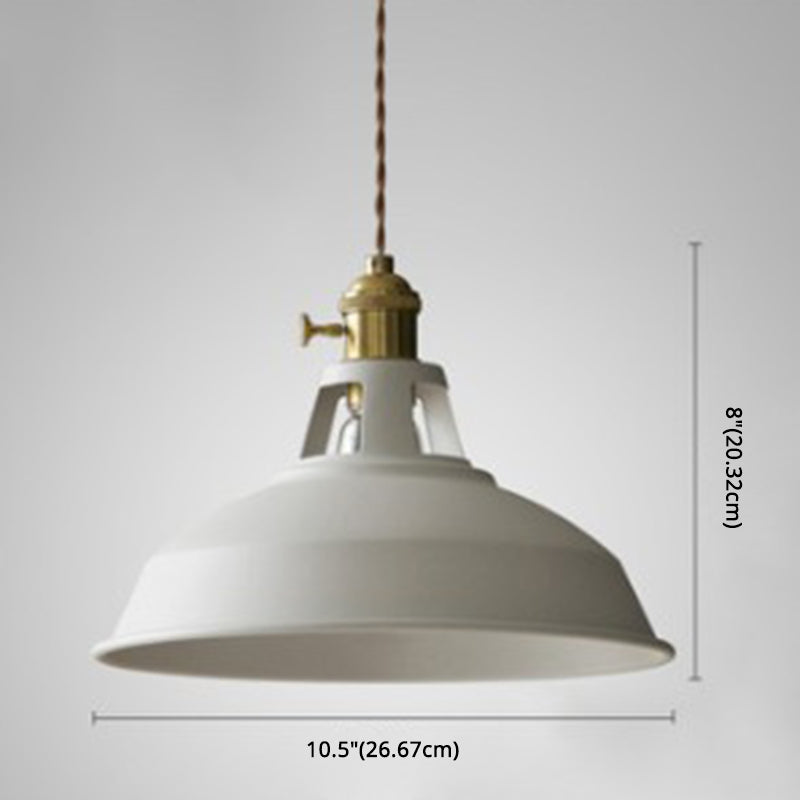 Kitchen Barn Metal Shade Pendant Lamp 1 Light Nordic Style Macaron Colored Hanging Lamp Clearhalo 'Ceiling Lights' 'Pendant Lights' 'Pendants' Lighting' 2612149