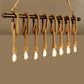 Linear Bar Island Light Fixture Industrial Hemp Rope Bronze Finish Suspension Light Clearhalo 'Ceiling Lights' 'Island Lights' 'Lighting' 2612561