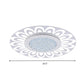16.5"/20.5"/24.5" W LED Round Flush Light Fixture Modern Style White Crystal Flush Mount Lighting in Warm/White/Natural Light Clearhalo 'Ceiling Lights' 'Close To Ceiling Lights' 'Close to ceiling' 'Flush mount' Lighting' 261459