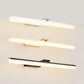 Modern Style Armed LED Wall Mounted Vanity Lights Metal Simple Bathroom Vanity Sconce Silver 20" Clearhalo 'Vanity Lights' 'Wall Lights' Lighting' 2616842