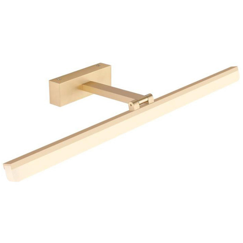 Modern Style Armed LED Wall Mounted Vanity Lights Metal Simple Bathroom Vanity Sconce Clearhalo 'Vanity Lights' 'Wall Lights' Lighting' 2616846