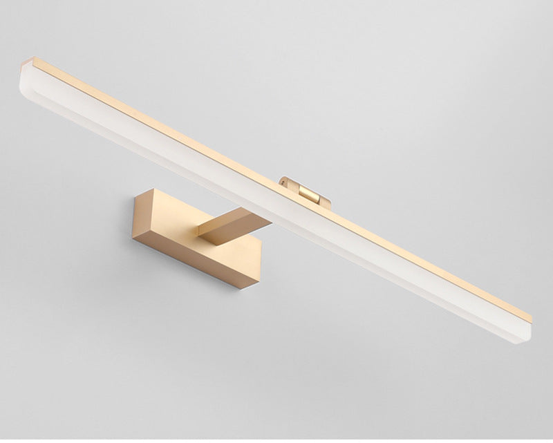 Modern Style Armed LED Wall Mounted Vanity Lights Metal Simple Bathroom Vanity Sconce Clearhalo 'Vanity Lights' 'Wall Lights' Lighting' 2616849