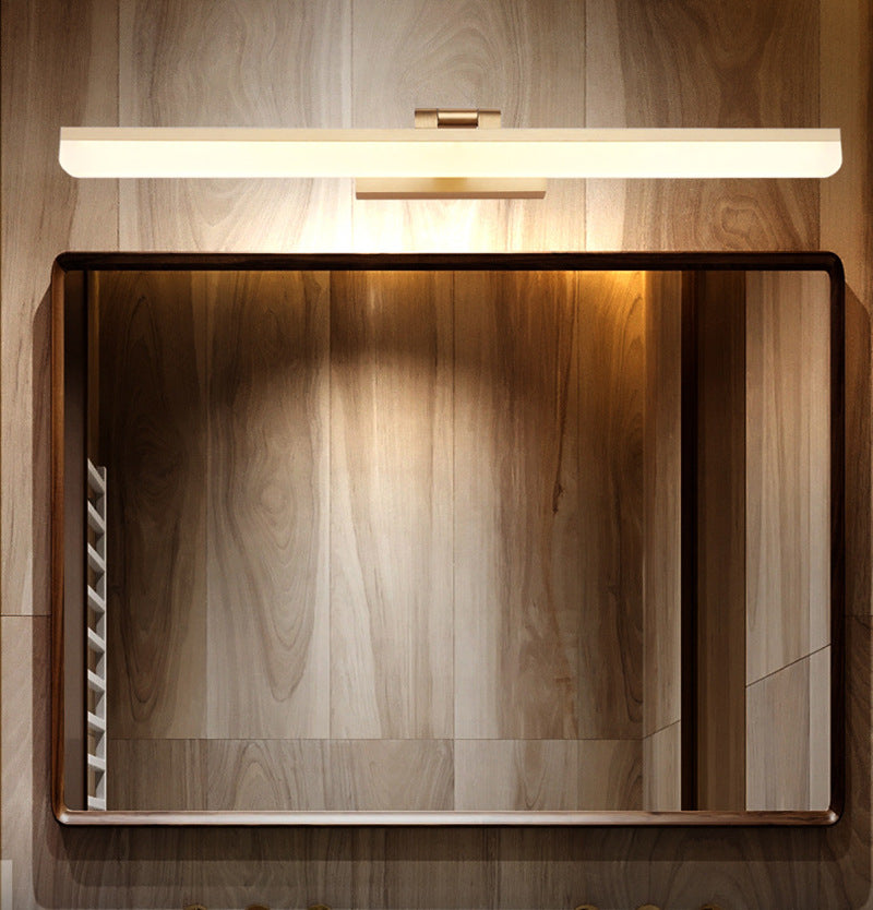 Modern Style Armed LED Wall Mounted Vanity Lights Metal Simple Bathroom Vanity Sconce Clearhalo 'Vanity Lights' 'Wall Lights' Lighting' 2616850