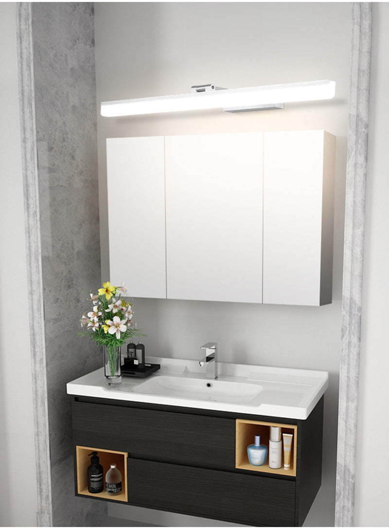 Modern Style Armed LED Wall Mounted Vanity Lights Metal Simple Bathroom Vanity Sconce Clearhalo 'Vanity Lights' 'Wall Lights' Lighting' 2616855