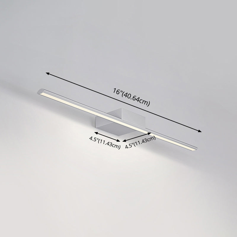 Nordic Vanity Lamp Modern Simplicity LED Wall Mounted Mirror Front for Bathroom Clearhalo 'Vanity Lights' 'Wall Lights' Lighting' 2616865