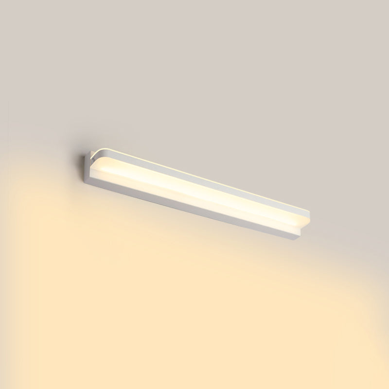 Linear Vanity Lighting Ideas Modern Style Wall Lamp in Multiple Sightless for Bathroom White 20.5" Warm Clearhalo 'Vanity Lights' 'Wall Lights' Lighting' 2616899
