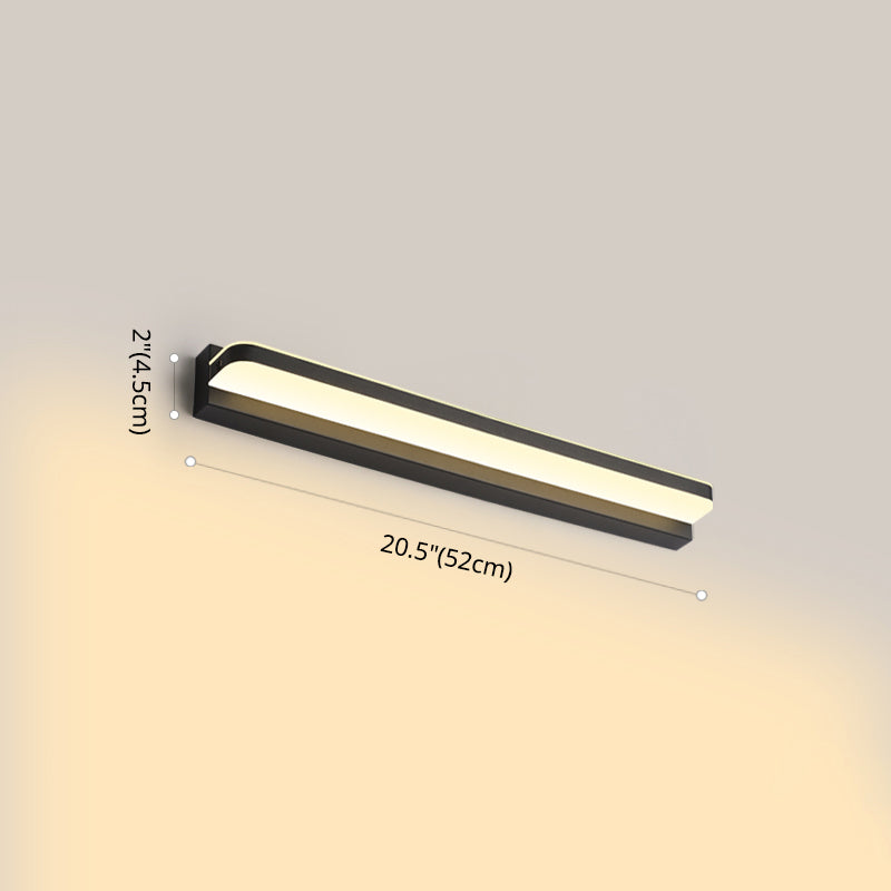 Linear Vanity Lighting Ideas Modern Style Wall Lamp in Multiple Sightless for Bathroom Clearhalo 'Vanity Lights' 'Wall Lights' Lighting' 2616915