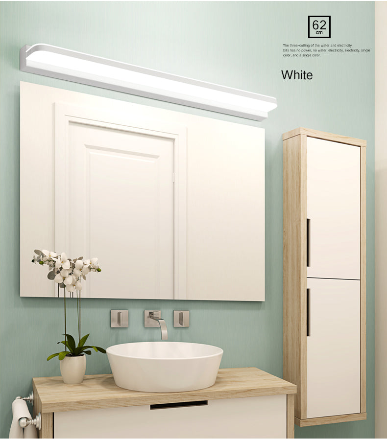 Linear Vanity Lighting Ideas Modern Style Wall Lamp in Multiple Sightless for Bathroom Clearhalo 'Vanity Lights' 'Wall Lights' Lighting' 2616921