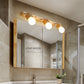Modern Wooden Vanity Mirror Light Adjustable Armed Bathroom Vanity Sconce Lights Clearhalo 'Vanity Lights' 'Wall Lights' Lighting' 2617026