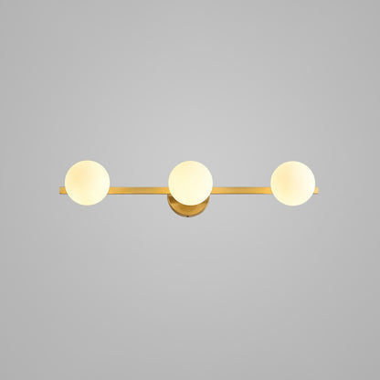 Personalized Vanity Wall Lights Modern LED Metal Vanity Lights for Bathroom 3.0 Gold Clearhalo 'Vanity Lights' 'Wall Lights' Lighting' 2617028