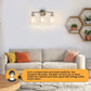 3 Lights Industrial Vanity Mirror Lights Up and Down Lighting Wall Light Sconce for Bathroom Clearhalo 'Vanity Lights' 'Wall Lights' Lighting' 2617160