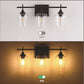 Transparent Glass Cup Shape Vanity Mirror Lights Industrial Style Vanity Fixtures for Bathroom Clearhalo 'Vanity Lights' 'Wall Lights' Lighting' 2617167
