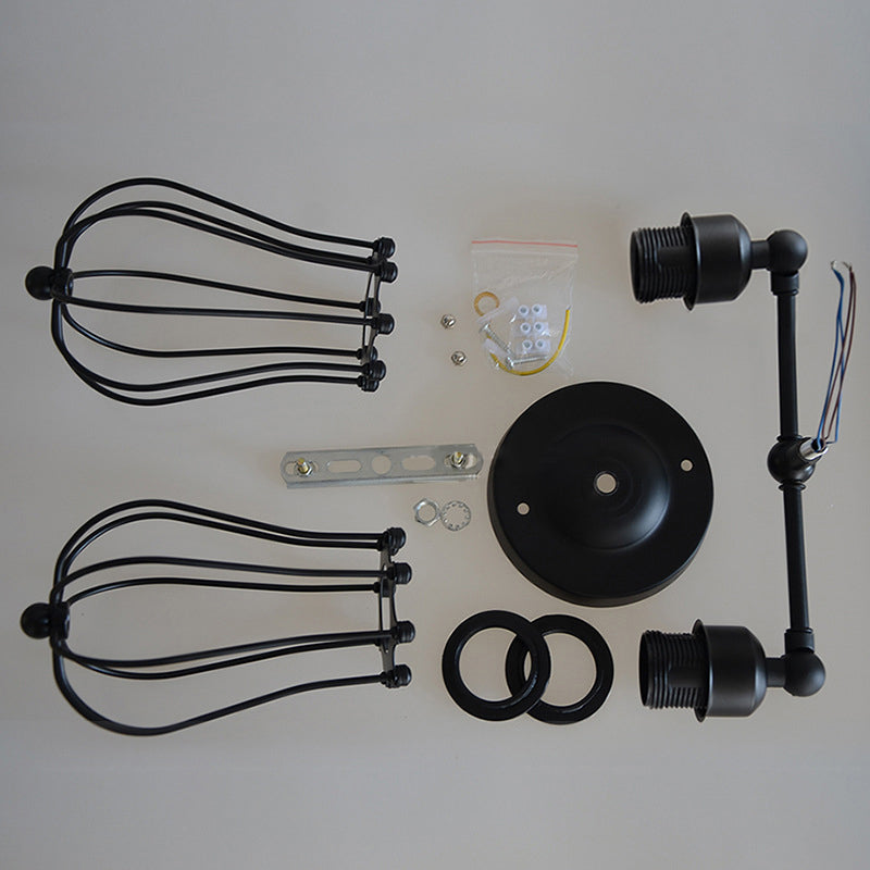 Vintage Double Vanity Lighting Industrial Style Wall Mounted Lamp for Bedroom Bathroom Clearhalo 'Vanity Lights' 'Wall Lights' Lighting' 2617181