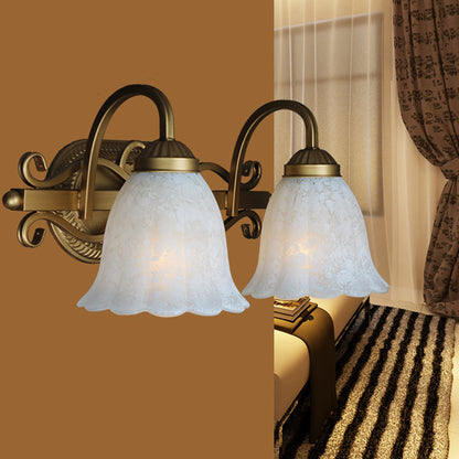 Old Bronze Vanity Wall Light Fixtures Down Lighting Bronze Wall Mounted Mirror Front 2.0 Antique Brass Clearhalo 'Vanity Lights' 'Wall Lights' Lighting' 2617221