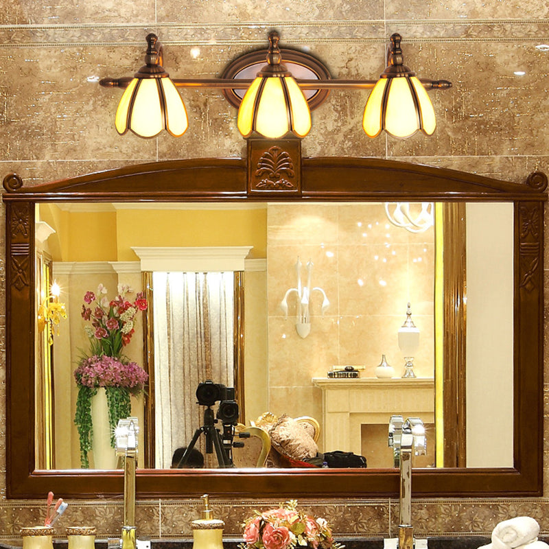 Metal Armed Vanity Light Fixtures Colonial Style Vanity Mirror Lights for Bathroom Clearhalo 'Vanity Lights' 'Wall Lights' Lighting' 2617283