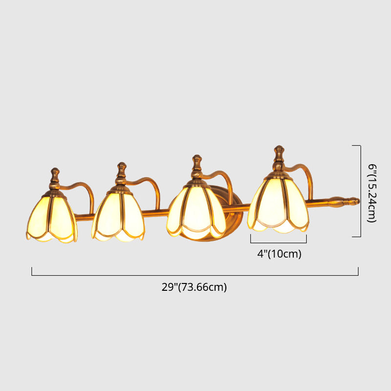 Metal Armed Vanity Light Fixtures Colonial Style Vanity Mirror Lights for Bathroom Clearhalo 'Vanity Lights' 'Wall Lights' Lighting' 2617288