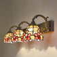 Tiffany Indoor Bathroom Decoration Vanity Light above Mirror Natural Shell Shade Bathroom Sconce 3.0 Multi-Color Clearhalo 'Vanity Lights' 'Wall Lights' Lighting' 2617320