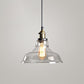 1 Light Hanging Light Fixtures Retro Industrial Style Glass Hanging Pendant Lights for Bar Clearhalo 'Ceiling Lights' 'Pendant Lights' 'Pendants' Lighting' 2618332