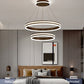 Minimalist Style Tiers Chandelier Lighting Acrylic Parlor LED Ring Suspension Light Fixture Clearhalo 'Ceiling Lights' 'Chandeliers' Lighting' 2618613