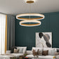 Minimalist Style Tiers Chandelier Lighting Acrylic Parlor LED Ring Suspension Light Fixture Clearhalo 'Ceiling Lights' 'Chandeliers' Lighting' 2618615