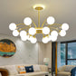Contemporary Modo Chandelier Lighting Opal Frosted Glass Sitting Room Ceiling Hang Light Clearhalo 'Ceiling Lights' 'Chandeliers' Lighting' 2618780