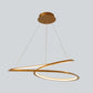 Seamless Curves Metal LED Chandelier Minimalism Suspension Light for Dining Room Gold Clearhalo 'Ceiling Lights' 'Chandeliers' Lighting' 2618938