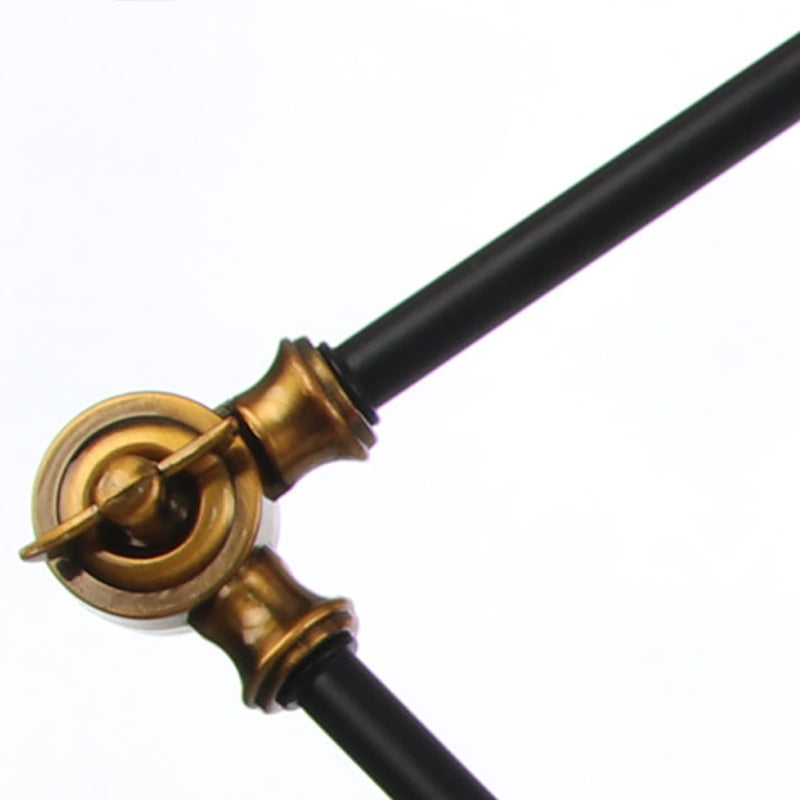 Vintage Diamond Shade Table Lamp Amber/Clear Glass 1 Light Living Room Table Light with Adjustable Arm in Black/Brass Clearhalo 'Lamps' 'Table Lamps' Lighting' 262089