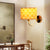 Drum Wall Lighting Traditional Bamboo 1 Bulb Wood Sconce Light Fixture for Dining Room