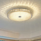 Round Bedroom Flush Mount Lamp Modern Style Crystal 14"/23.5"/31.5" W LED Chrome Flush Ceiling Light Clearhalo 'Ceiling Lights' 'Close To Ceiling Lights' 'Close to ceiling' 'Flush mount' Lighting' 262616