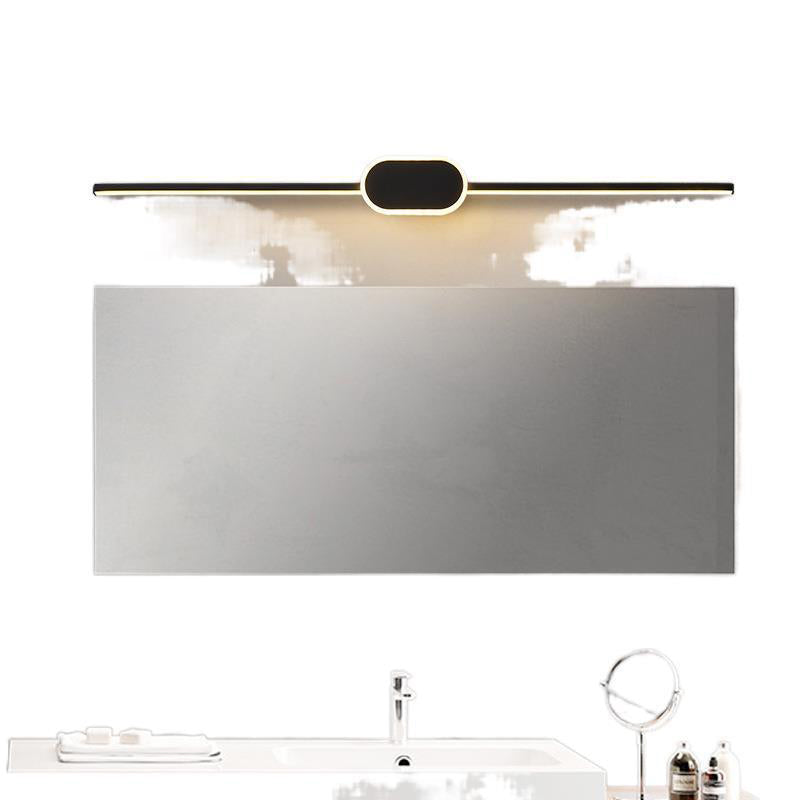 Linear Vanity Wall Light Fixtures Modern Minimalist Style Metal Single Vanity Light Clearhalo 'Vanity Lights' 'Wall Lights' Lighting' 2627053
