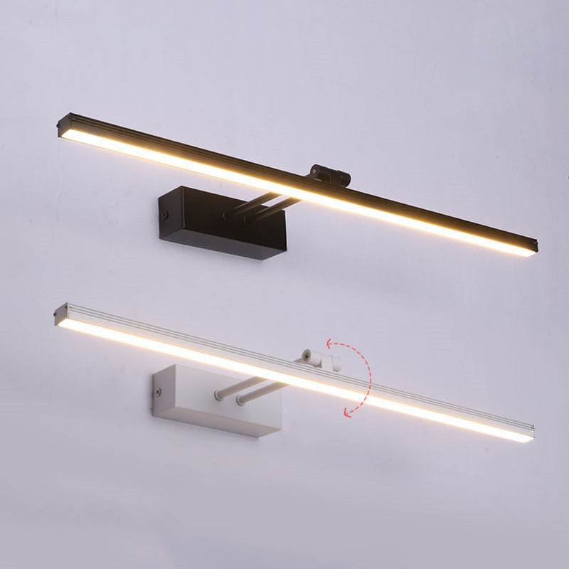 Linear Vanity Light Modern Minimalist Style Metal Single Vanity Light Clearhalo 'Vanity Lights' 'Wall Lights' Lighting' 2627065