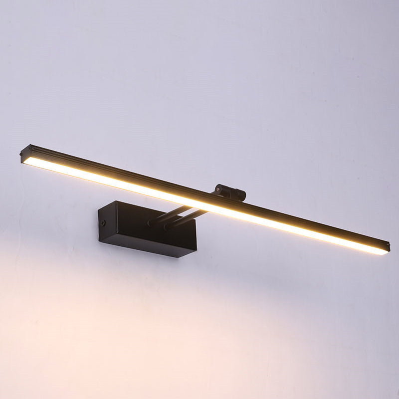 Linear Vanity Light Modern Minimalist Style Metal Single Vanity Light Clearhalo 'Vanity Lights' 'Wall Lights' Lighting' 2627068