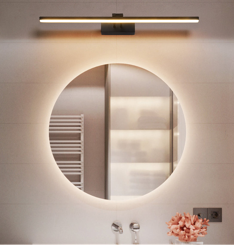 Linear Vanity Light Modern Minimalist Style Metal Single Vanity Light Clearhalo 'Vanity Lights' 'Wall Lights' Lighting' 2627079