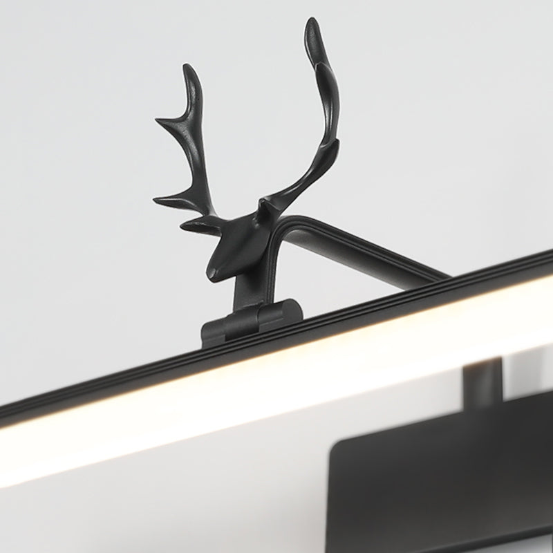 Nordic Light Extravagant Style Rectangular Vanity Wall Light Metal Single Vanity Light Clearhalo 'Vanity Lights' 'Wall Lights' Lighting' 2627166