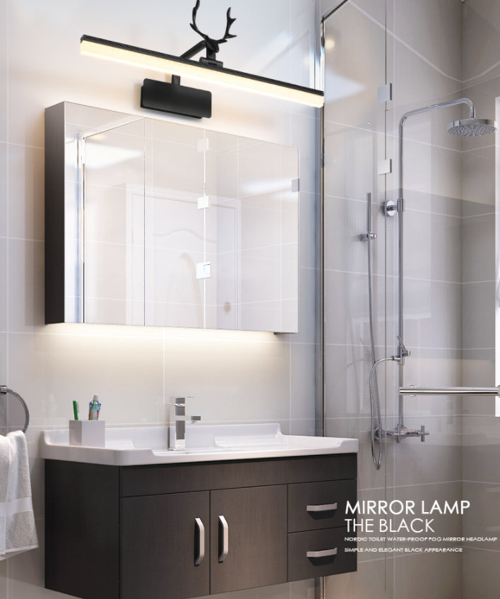 Nordic Light Extravagant Style Rectangular Vanity Wall Light Metal Single Vanity Light Clearhalo 'Vanity Lights' 'Wall Lights' Lighting' 2627169