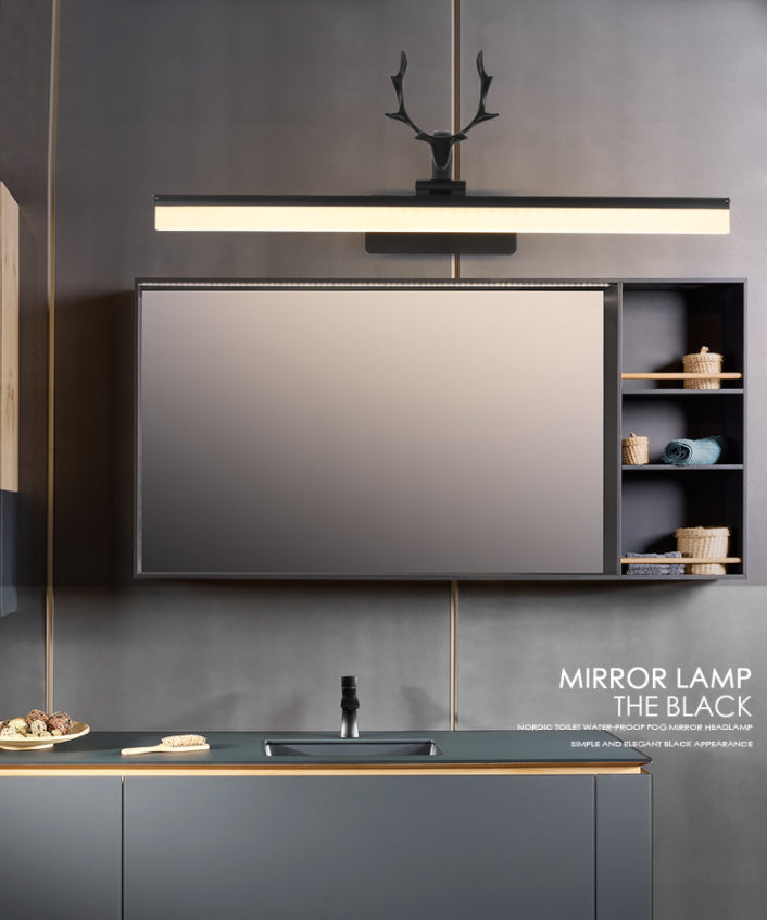 Nordic Light Extravagant Style Rectangular Vanity Wall Light Metal Single Vanity Light Clearhalo 'Vanity Lights' 'Wall Lights' Lighting' 2627170