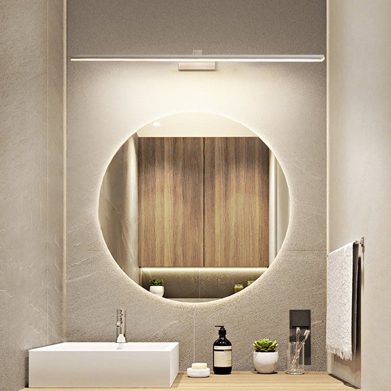 Armed Vanity Wall Light Fixtures Nordic Minimalist Style Aluminum Single Vanity Light Clearhalo 'Vanity Lights' 'Wall Lights' Lighting' 2627266